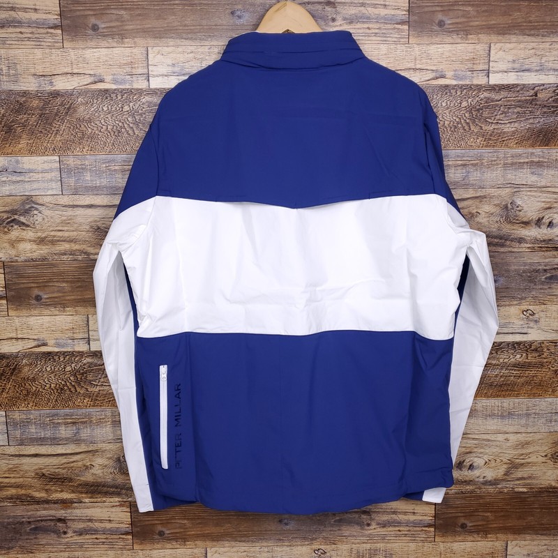 New $188 Peter Millar Full Zip Sailing Windbreaker Hoodie Lightweight Jacket L gallery