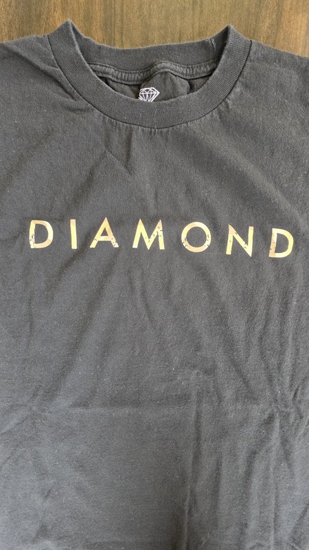 Diamond Supply Co. Men's XL Black Logo Graphic T-Shirt Gold Print Streetwear gallery