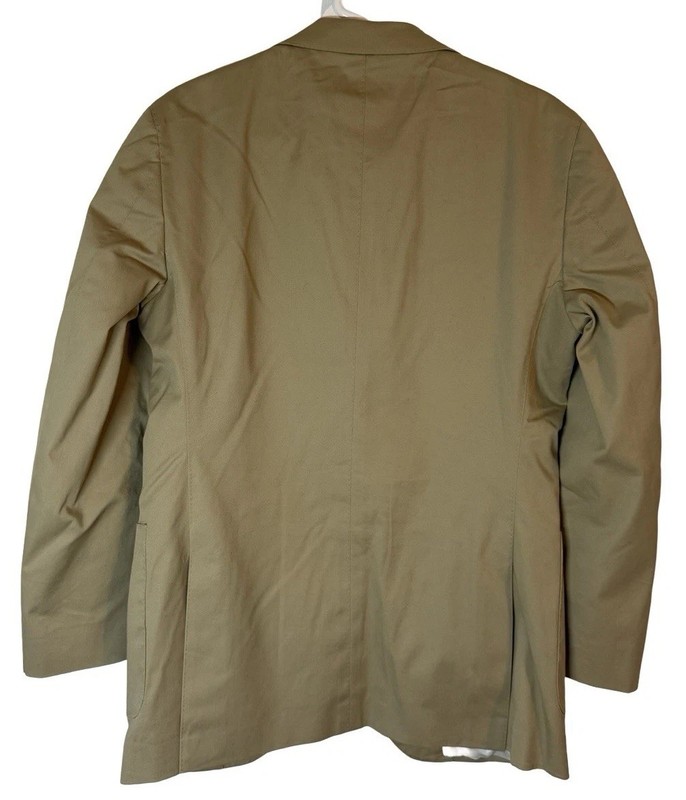 Proper Cloth Mens Duca Visconti Beige Measured The Stretch Cotton Waverly Jacket gallery
