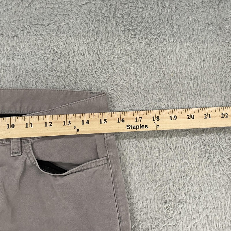 Theory Haydin Pants Mens 30 Gray Straight Slim Fit Cotton Stretch Chino Office gallery