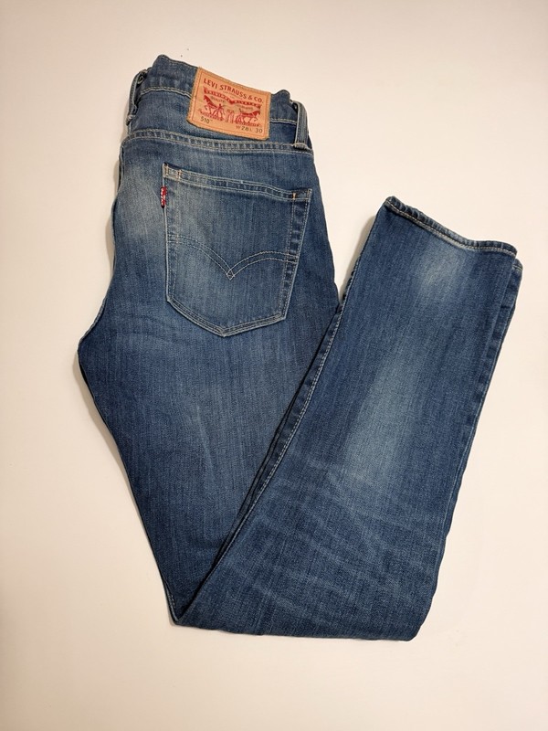 Levi's Men's Blue Skinny Slim Fit Low Rise Medium Wash Denim Jeans 5-Pocket gallery