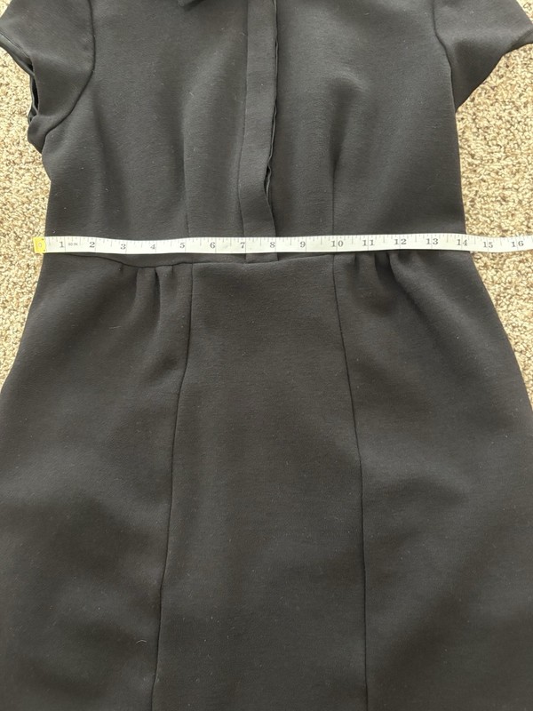 Diane von Furstenberg Black Bund Dress Size 8 gallery