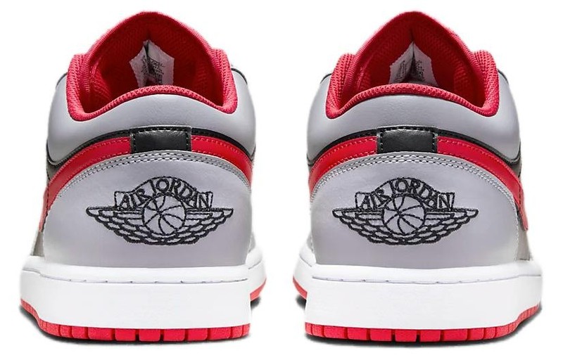 Jordan 1 Low Black Light Smoke Grey Gym Red - 553558-060 Size gallery