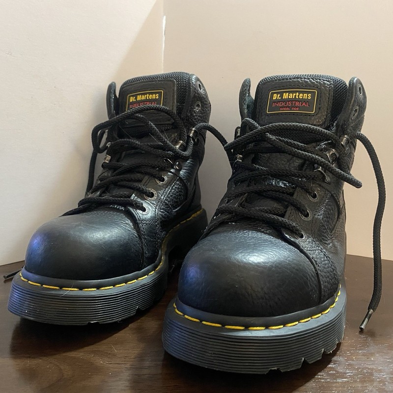Dr Martens Industrial Steel Toe Work Boots Slip Resistant AirWair Men’s Size 8