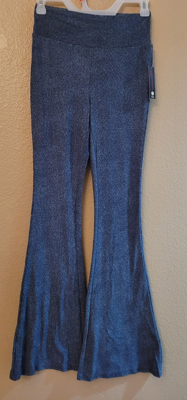 No Boundaries Flare Pants, NOBO knit Flare Pant Multicolor, Small to 3X gallery