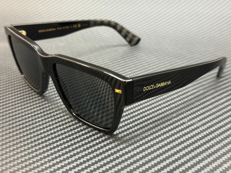 DOLCE & GABBANA DG4431 501 87 Black Dark Grey Men’s 55 mm Sunglasses
