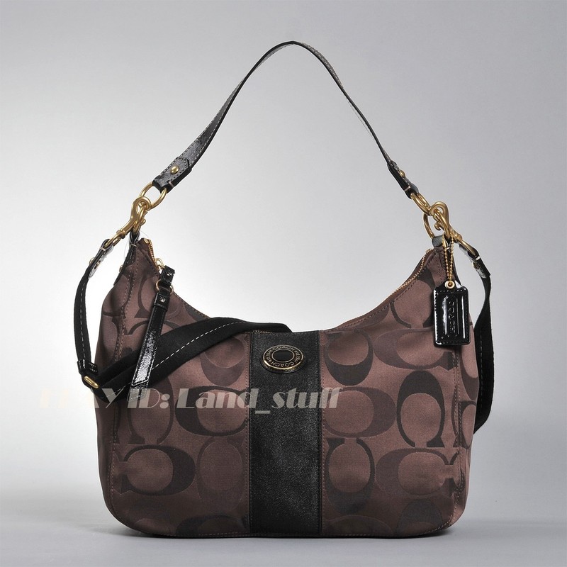 Coach Classic Designer Logo Signature C Soho Retro Hobo F20042 Handbag Brown NEW gallery
