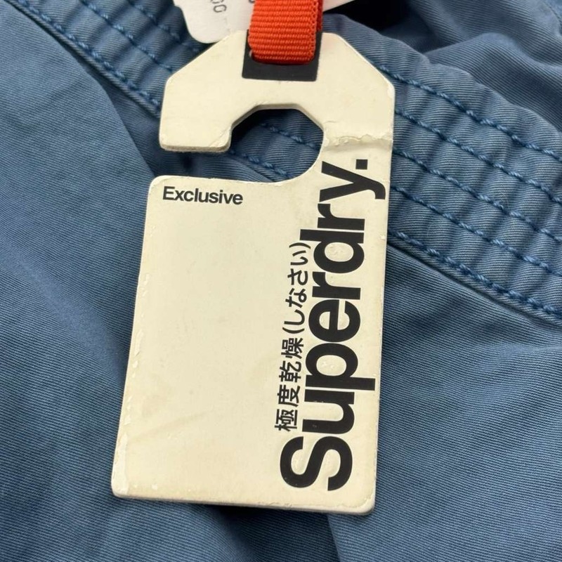 SuperDry Tokyo Pants Mens Large Blue Cotton Flat Front Cargo Neiman Marcus NWT gallery
