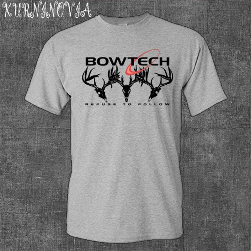 Bowtech Bow Archery Men’s Gray T-Shirt Size S to 5XL
