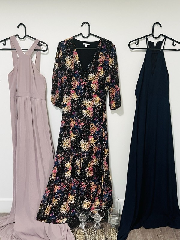 Assorted Women’s Dresses and Two-Piece Set- Size Med- price is for all