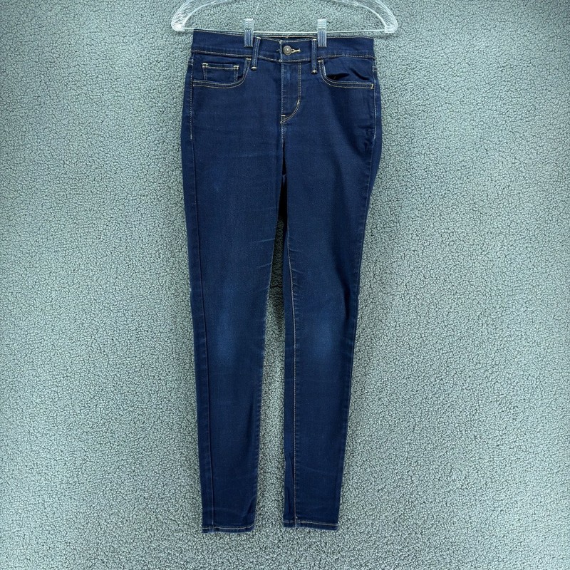 Levis 710 Super Skinny Jeans Womens 28×32 Dark Wash Stretch Denim Slim Fit