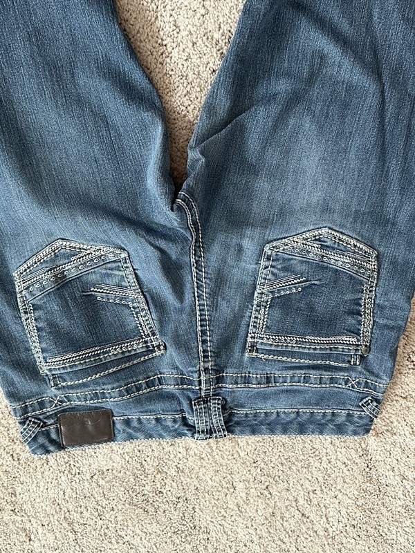 Maurices m. jeans Women’s Bootcut Mid Rise Stretch Blue Denim Jeans, Size 11/12 gallery