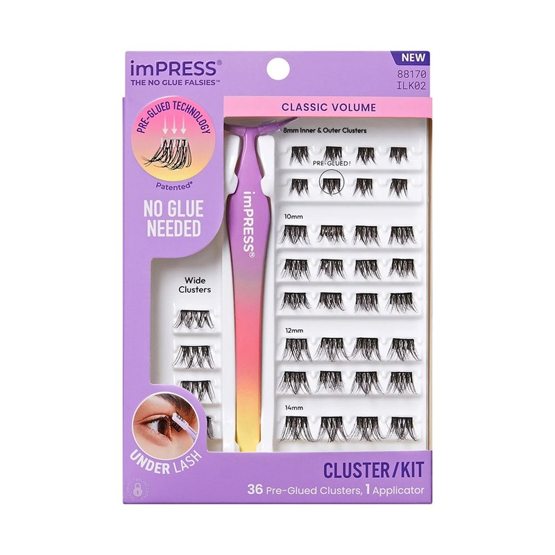 Kiss Impress Falsies Press On Lashes, Classic Volume, Packaging May Vary