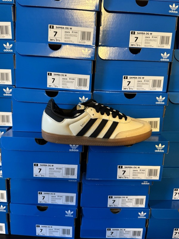Adidas Samba OG Cream White Sand Strata Women’s ID0478 Fast Shipping!