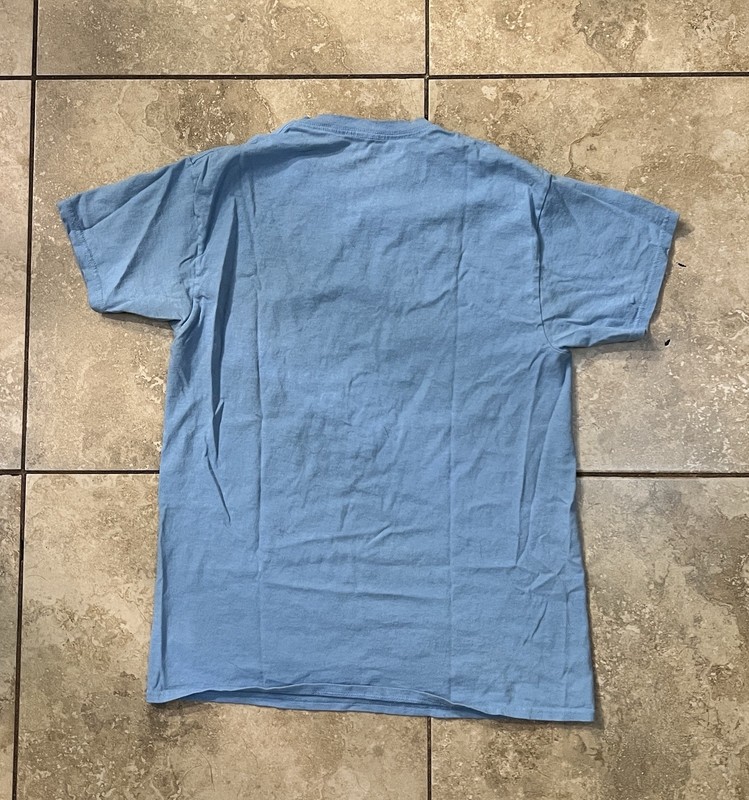 Blue "North Carolina vs All Y'all" Graphic Print Crew Neck T-Shirt S gallery