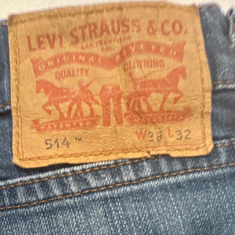 Levi's Men's Straight Slim Medium Wash Blue Denim Cotton Mid Rise 5-Pocket gallery