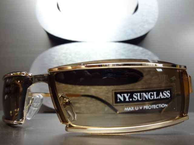 Mens Women SLEEK CONTEMPORARY MODERN STYLE SUN GLASSES Fashion Frame Gold Silver gallery