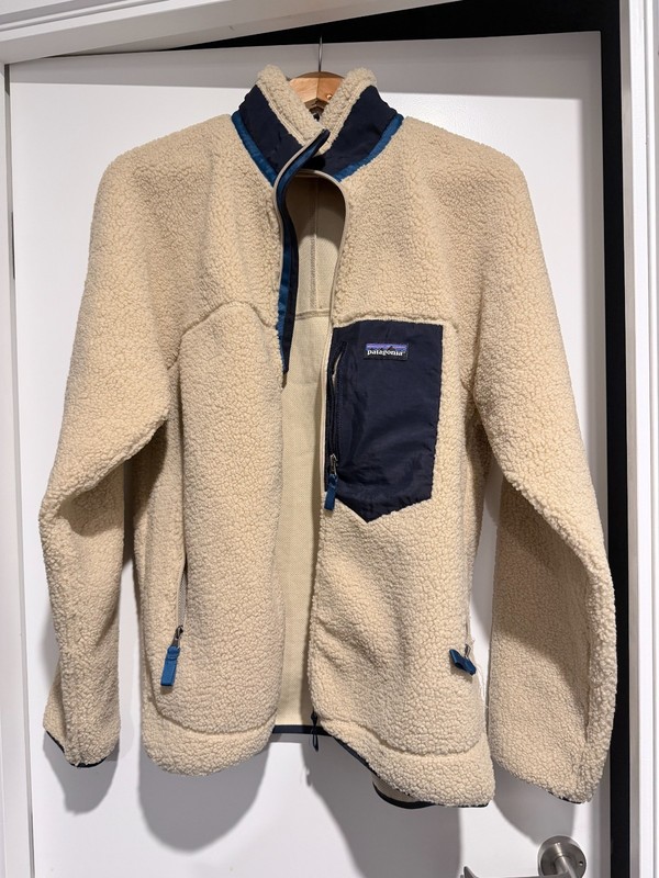 Patagonia Jacket Mens MEDIUM Retro Pile Fleece New Navy Sherpa Outdoors Hiking