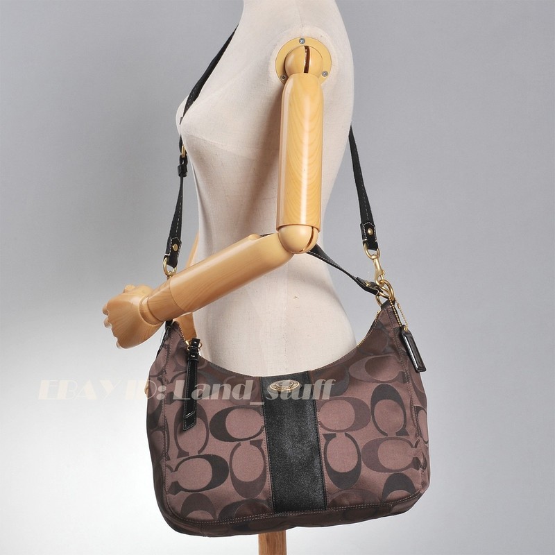 Coach Classic Designer Logo Signature C Soho Retro Hobo F20042 Handbag Brown NEW gallery