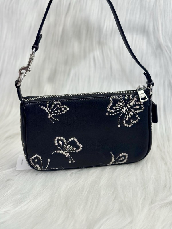NWT Coach Nolita 19 With Sparkly Butterfly Print CCF58 In Black Multi gallery
