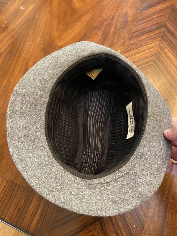 London Fog Men's Dress Hat Fedora Size 7 1/4 To 7 3/8 Large. gallery