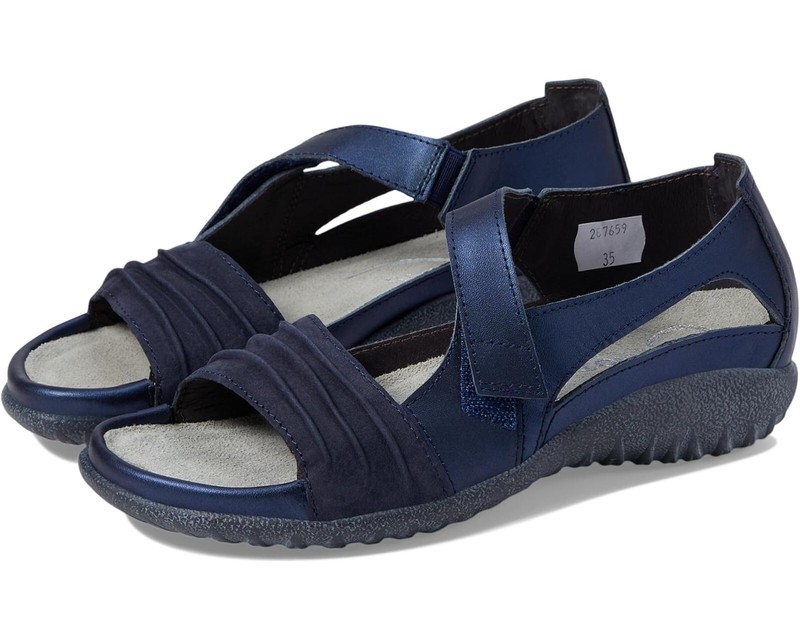 NAOT Z3114* Women’s Polar Sea Leather Papaki Flat Sandal Size US 11 M