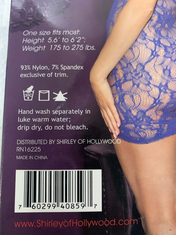 Stretch Lace Chemise With Lace Neckband Royal Style X90393 gallery