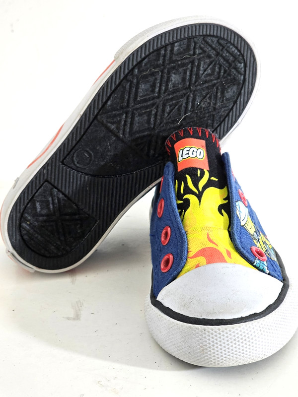 Lego Flame Fire Canvas Slip On Sneakers Blue Toddler Size 7 gallery