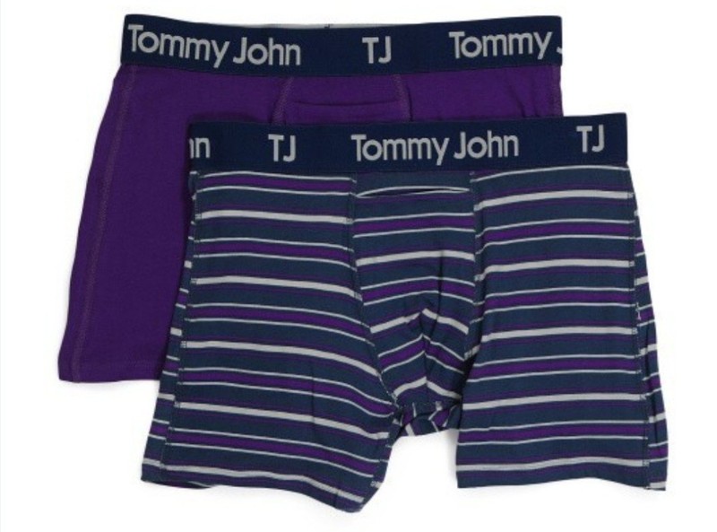 New Large 35-38″ Tommy John Mens Cotton Stretch Boxer Briefs 2-pack 4″ Inseam
