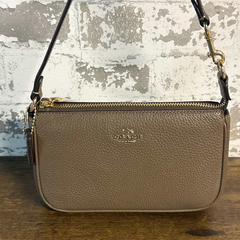 NEW - Coach Nolita 19 Refined Pebble Leather Bag, Dark Stone - Style CBQ88 gallery
