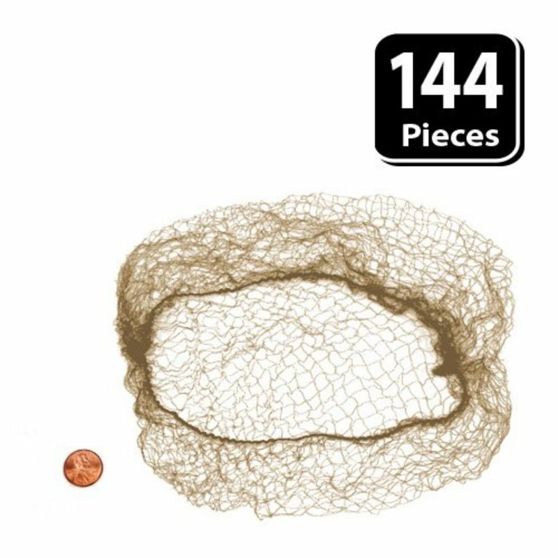 Valentina Invisible Hair Nets, Fits Adult and Youth (Pack of 144)