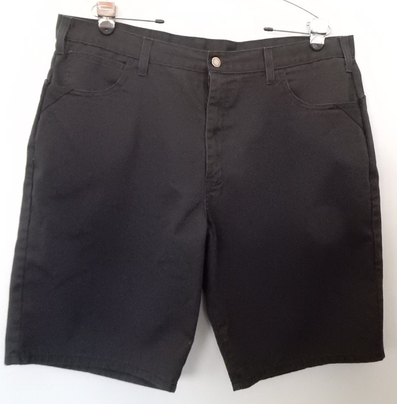 Mens Dickies 5 Pocket Flex Utility 11″ Inseam Black Shorts Size 40