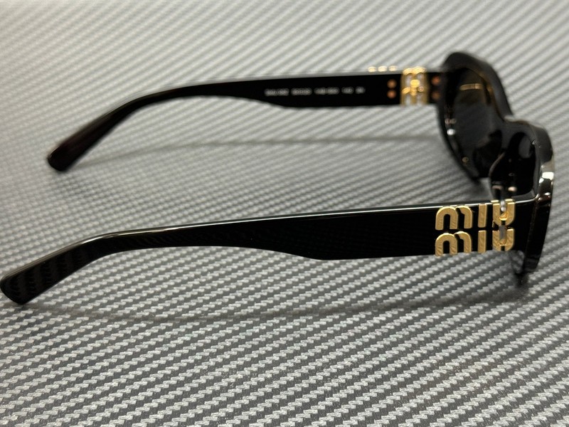 MIU MIU MU 06ZS 1AB5S0 Black Grey Women's 50 mm Sunglasses gallery