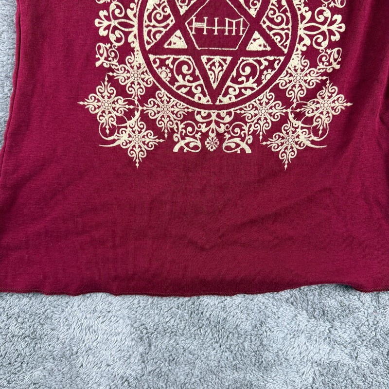 Heavy Metal Tank Womens Large Red 100% Cotton gallery