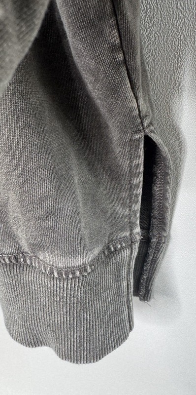 Easel Mineral Wash Patchwork Hoodie Boho Lagenlook Oversized Womens S Artsy gallery