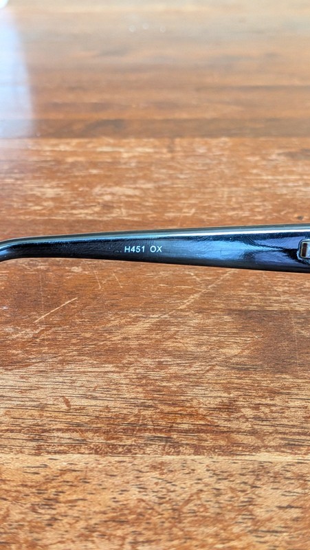 Halston H451 OX Wrap Sunglasses Black Plastic Frame Purple Tinted Lenses gallery