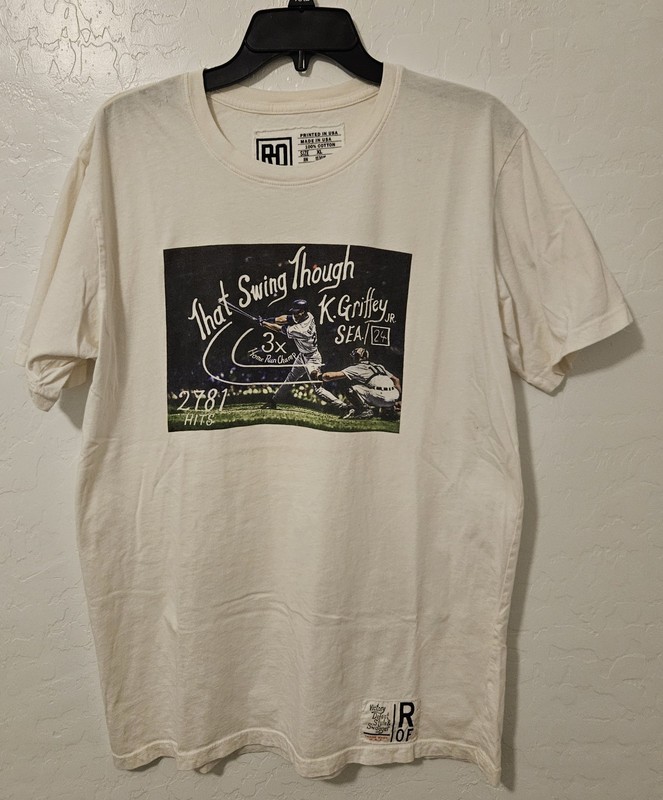 Root of Fight Ken Griffey Jr “That Swing Though” T-shirt White Men’s X-Large XL