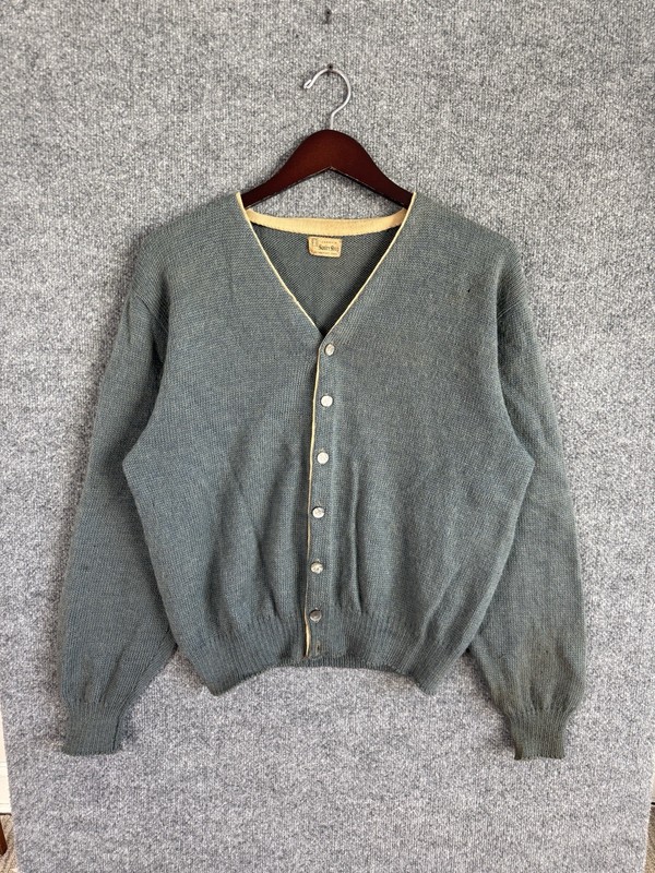 True Vintage 50s Mohair Wool Cardigan Sweater Jerry’s Squire Shop Size Large