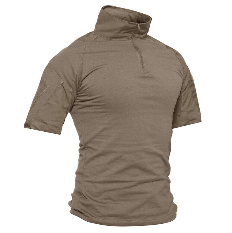 Atheletic Men's Short Sleeve Firm Active T-Shirt Outdoor Training Camping Shirts gallery