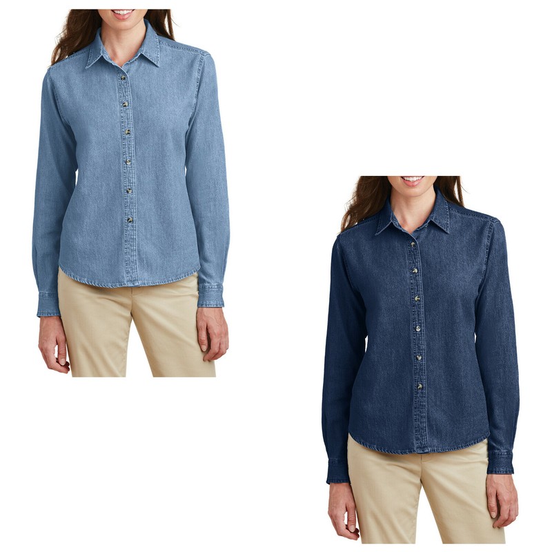 Mafoose Women’s Long Sleeve Value Denim Shirt LSP10