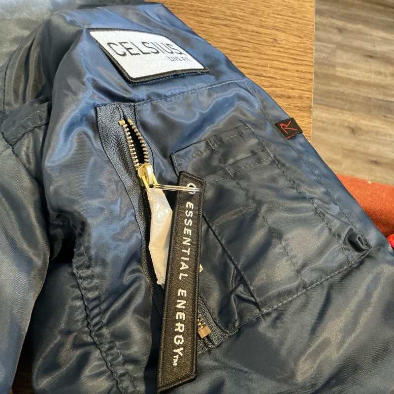 Celsius Energy Drinks Rothco MA-1 Flight Jacket - Mens-Navy Blue - Small - NWOT gallery