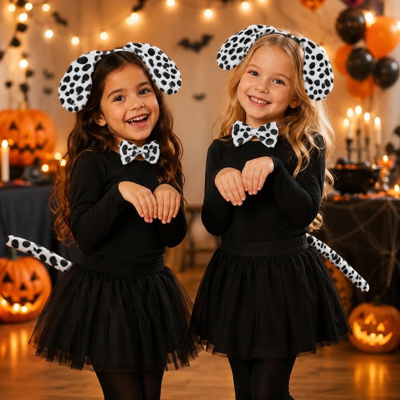 Dog Cosplay Costume Set for Adults and Kids - Dalmatian Ear Headband F... gallery