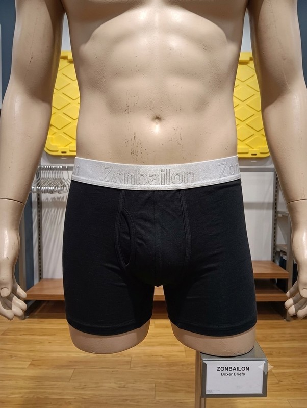Men’s Zonbailon Bamboo Boxer Briefs Large 3 Pair New
