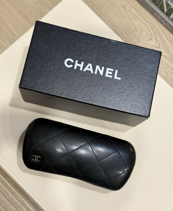 CHANEL 5144 C.1138/3C Women’s Rectangle Sunglasses Black Tinted UV400 130mm