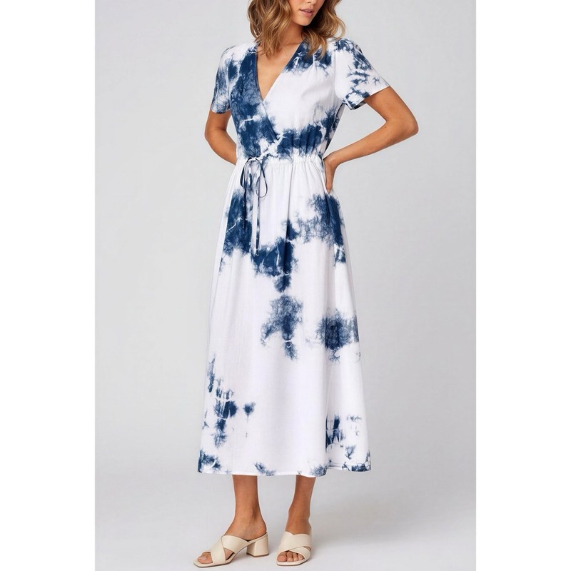 NWT CHRISTY DAWN The Dawn Dress, Indigo Shibori, OS