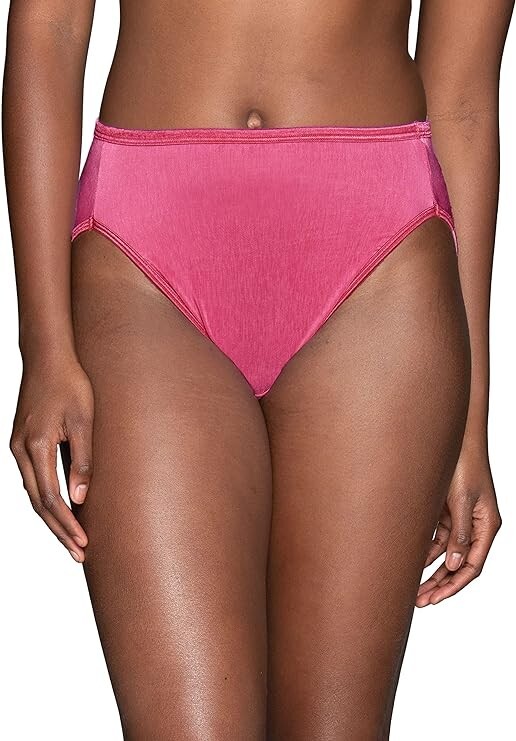 Vanity Fair Illumination Nylon Knickers Panties – size US 7/L UK 10/12 Pink