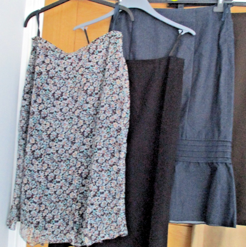 5 Trixi Schober Skirts size 12 & 14 Made in Germany Wool Silk Black Brown Blue gallery