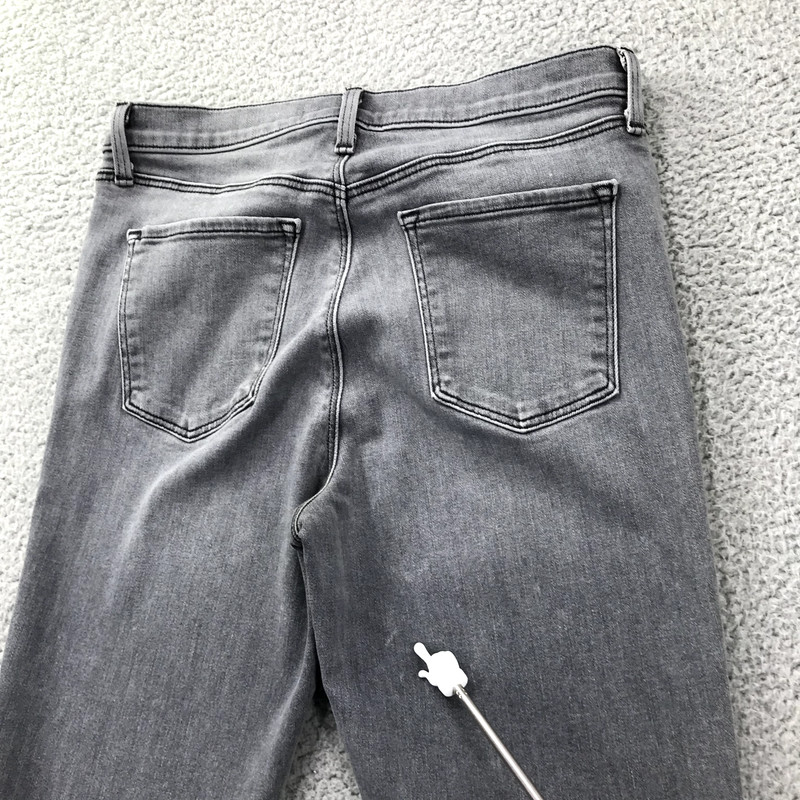 J BRAND Womens Size 30 MARIA Mid Rise Faded Gray Pebble Wash Stretch Skinny Jean gallery