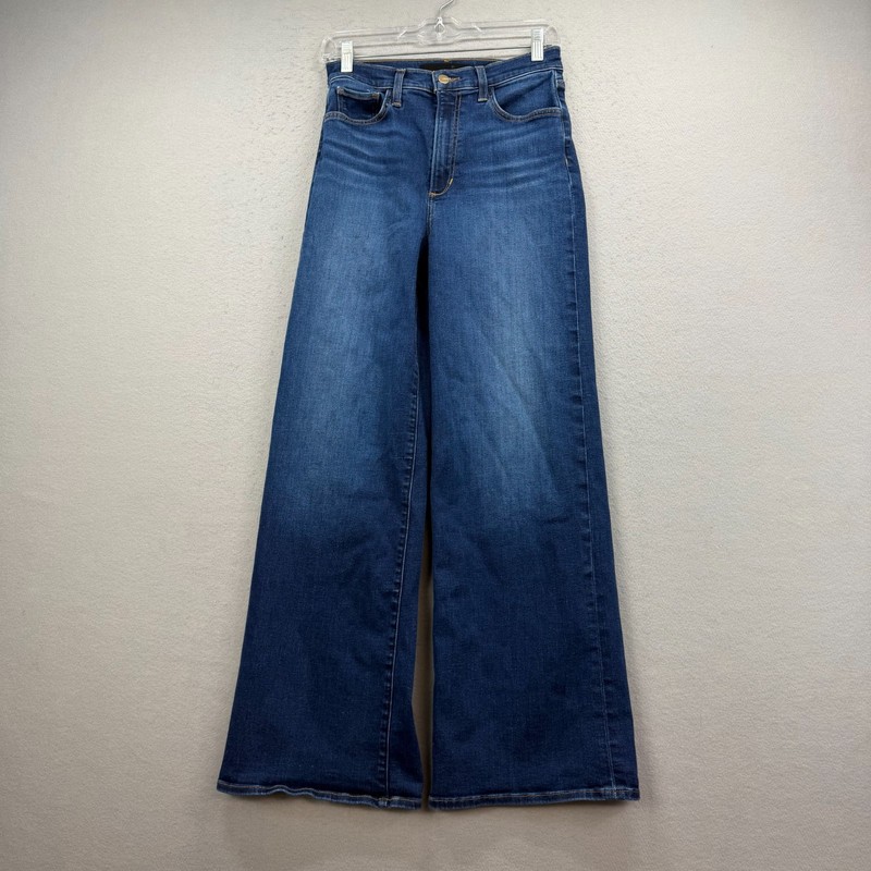 Joes Jeans The Mia Women 26 Blue Denim Pant Petite Wide Baggy High Rise Flawless