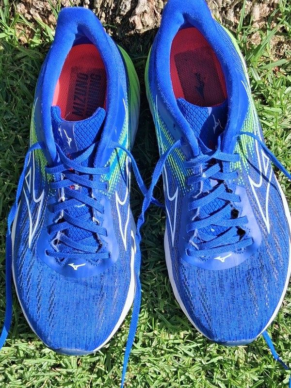 Mizuno Wave Inspire 21 Running Shoes Sneakers Reflex Blue-White Mens Size 10